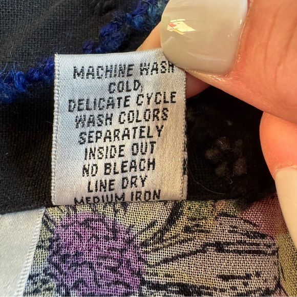 Vintage Roaman's Black Jacket Vibrant Floral Embroidery Yellow Blue Pink Large - Picture 12 of 16